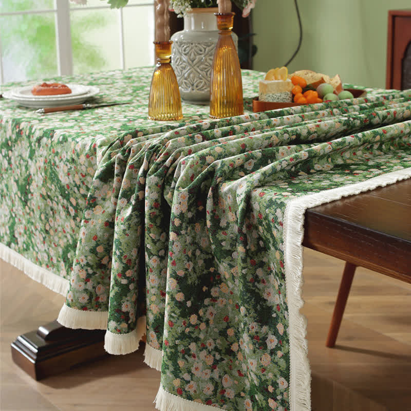Tovaglia rettangolare rustica jacquard antipiega