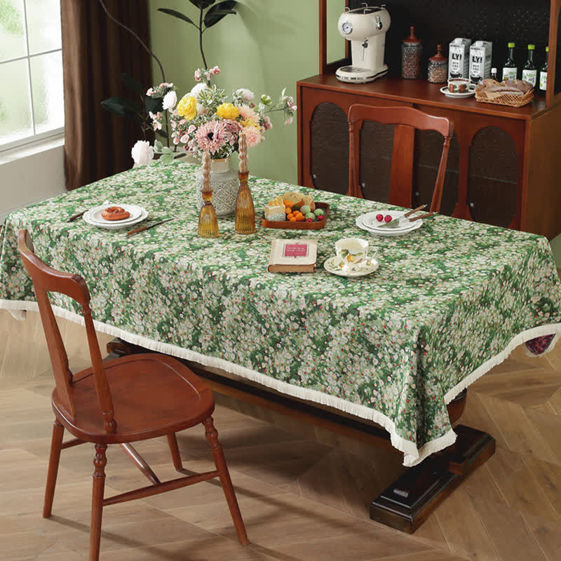 Tovaglia rettangolare rustica jacquard antipiega