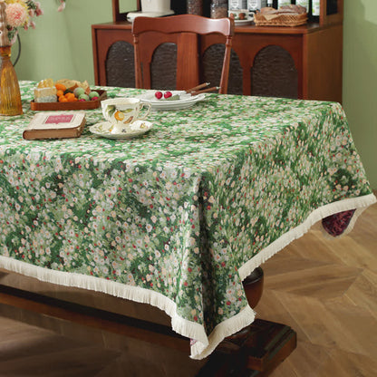 Tovaglia rettangolare rustica jacquard antipiega