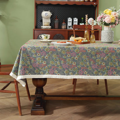 Tovaglia lavabile con nappa di begonia rustica