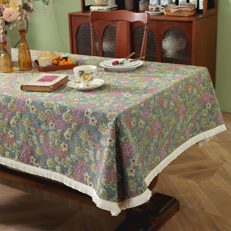 Tovaglia lavabile con nappa di begonia rustica