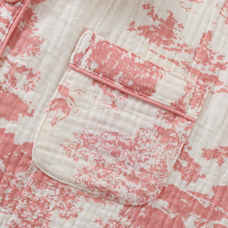 Completo da notte in garza di cotone Scenic Toile