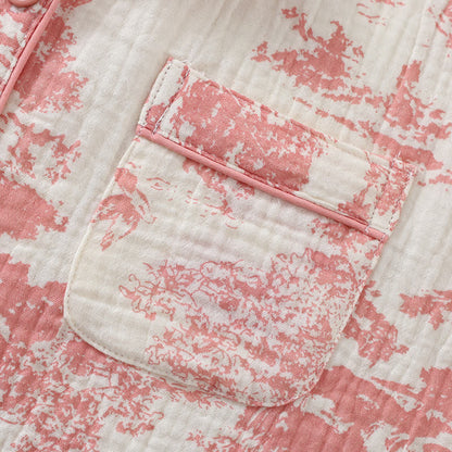 Completo da notte in garza di cotone Scenic Toile