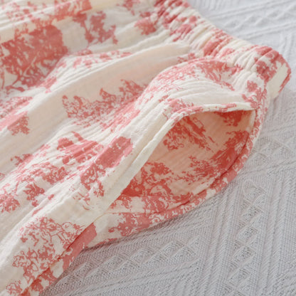 Completo da notte in garza di cotone Scenic Toile