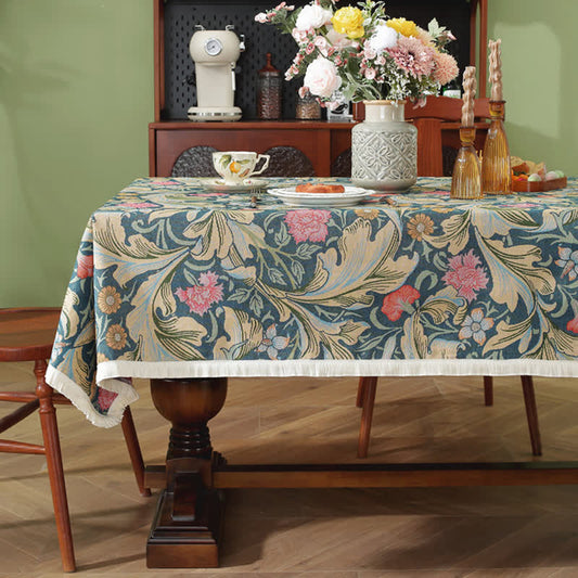 Tovaglia in stile fattoria con nappe antimacchia