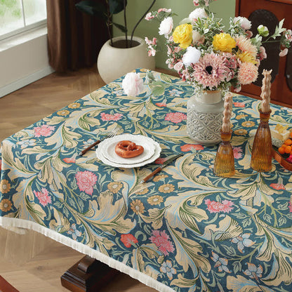 Tovaglia in stile fattoria con nappe antimacchia