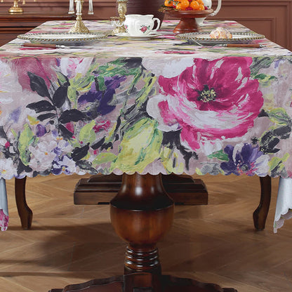Tovaglia impermeabile con pittura a olio pastorale
