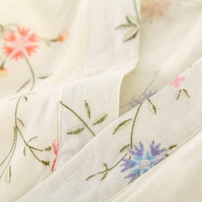 Vestaglia da casa in kimono di garza di cotone floreale