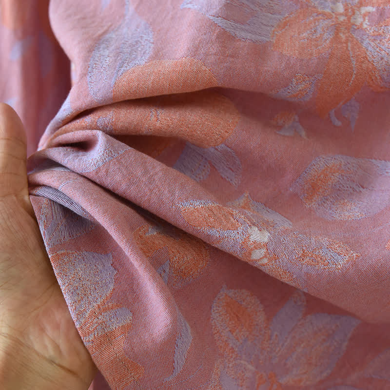 Set da notte in cotone jacquard Oriental Hostas