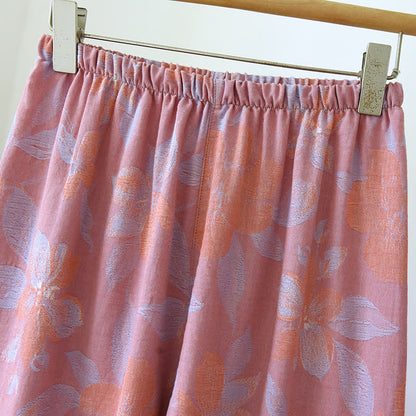 Set da notte in cotone jacquard Oriental Hostas