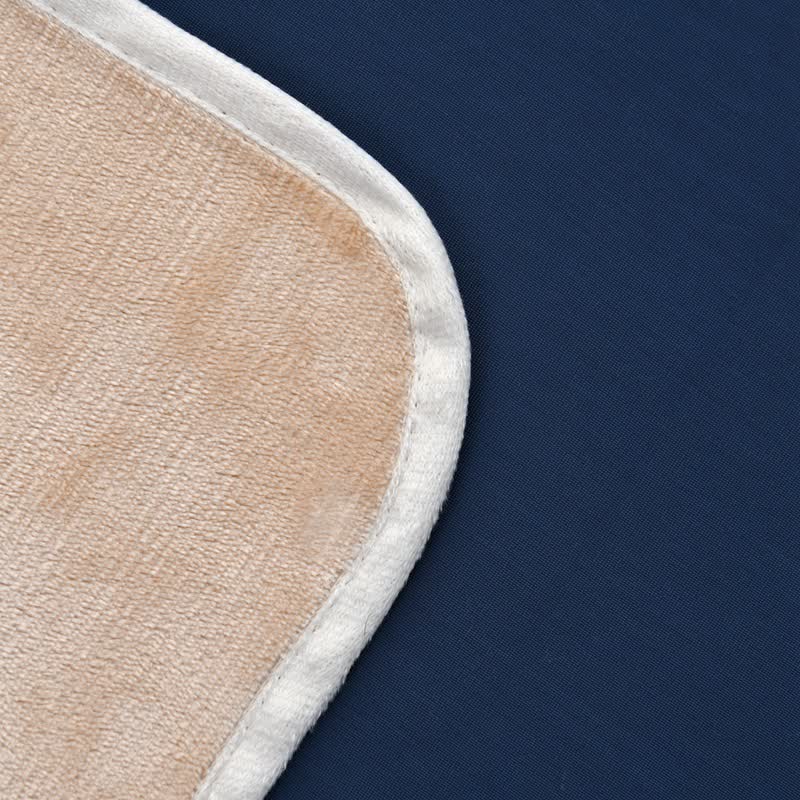 Coperta reversibile in pile e seta ghiacciata