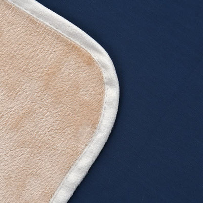 Coperta reversibile in pile e seta ghiacciata
