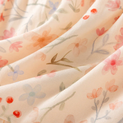 Pigiama con pantaloncini a canotta in cotone floreale