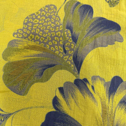 Camicia da notte cheongsam in cotone con stampa foglie di ginkgo
