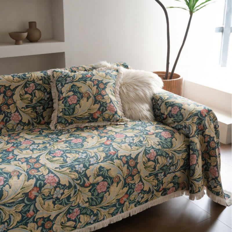Copridivano in arazzo Jacquard Carnation