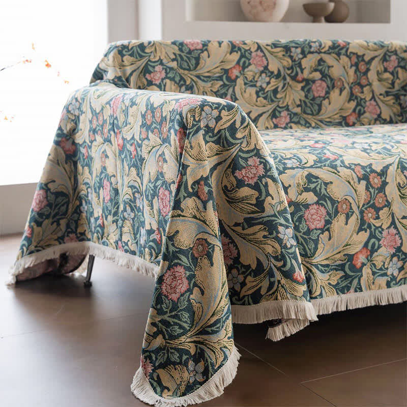 Copridivano in arazzo Jacquard Carnation