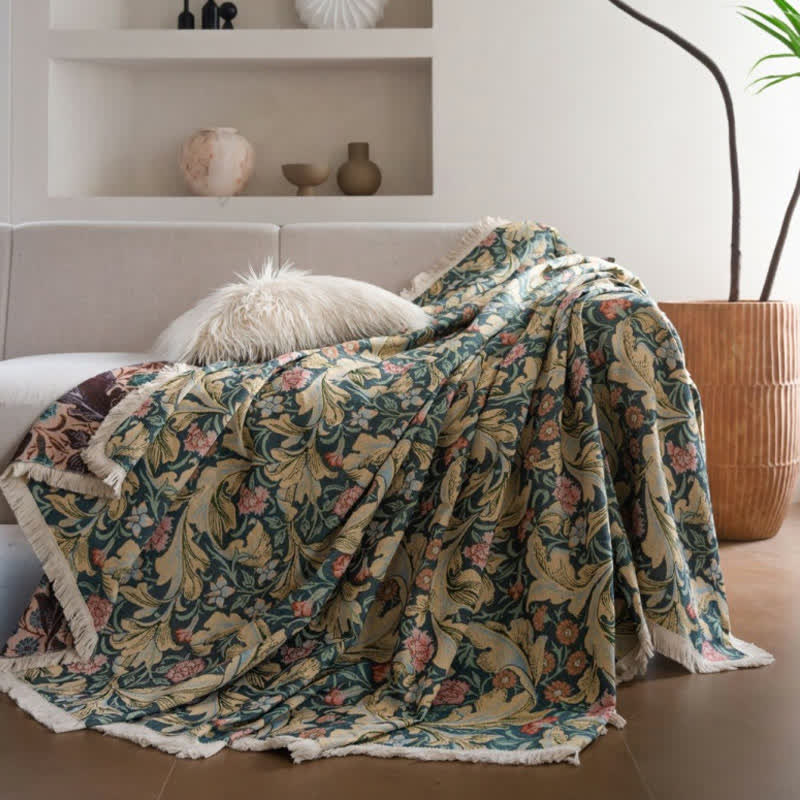Copridivano in arazzo Jacquard Carnation