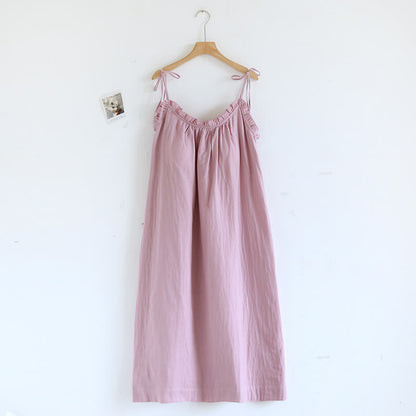 Camicia da notte in cotone con volant - Rosa - XL - image 4