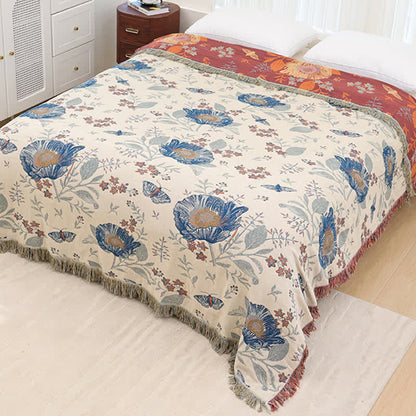 Trapunta reversibile in garza di puro cotone Lotus