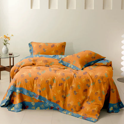 Set di biancheria da letto in cotone Ginkgo Biloba (4 pezzi)
