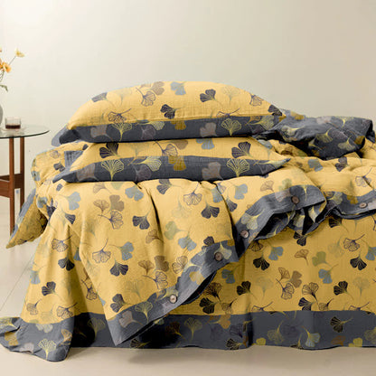 Set di biancheria da letto in cotone Ginkgo Biloba (4 pezzi)