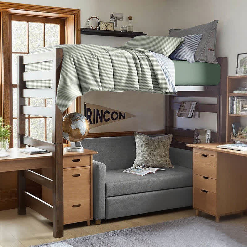 Set di biancheria da letto per dormitorio con copripiumino in cotone a quadri - image 8