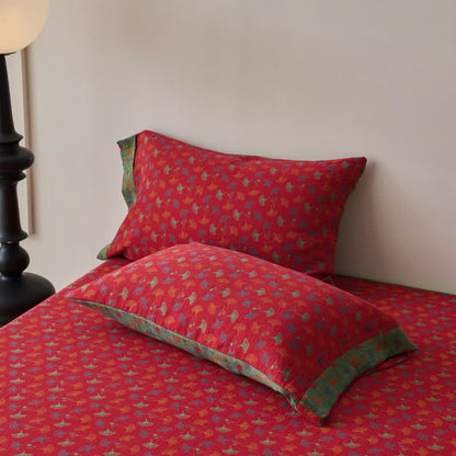 Copriletto in cotone naturale Ginkgo Biloba ispirato alla natura - image 4