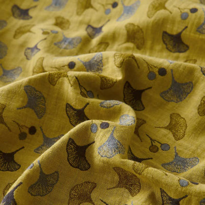 Copriletto in cotone naturale Ginkgo Biloba ispirato alla natura - image 13