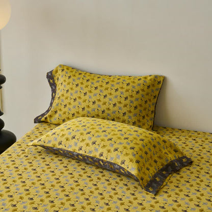 Copriletto in cotone naturale Ginkgo Biloba ispirato alla natura - image 12