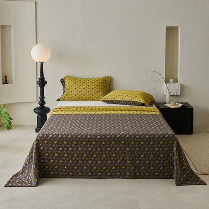 Copriletto in cotone naturale Ginkgo Biloba ispirato alla natura - Caffè scuro - 2 federe - 102cm x 51cm - image 22