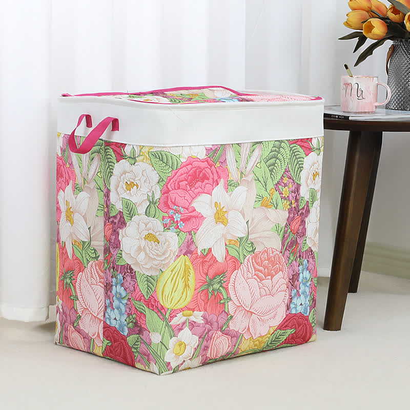 Borsa portaoggetti con cerniera a forma di foglia floreale - image 3