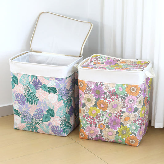 Borsa portaoggetti con cerniera a forma di foglia floreale - image 1