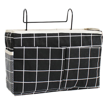 Borsa portaoggetti sospesa per letto del dormitorio - Blocco nero - 3 pezzi - 30cm x 10cm x 19cm - image 11
