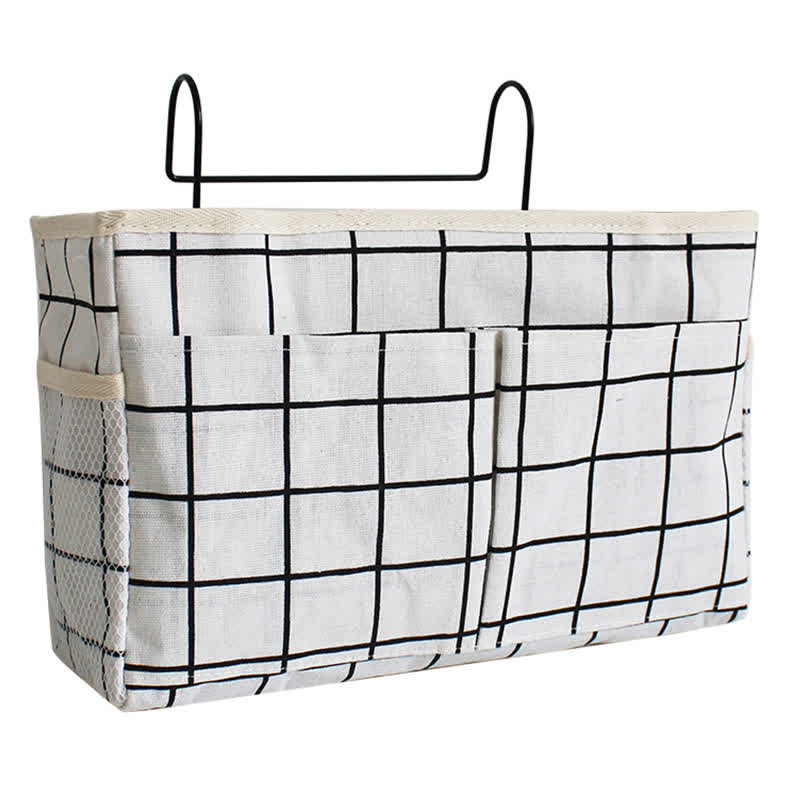 Borsa portaoggetti sospesa per letto del dormitorio - Blocco bianco - 3 pezzi - 30cm x 10cm x 19cm - image 12