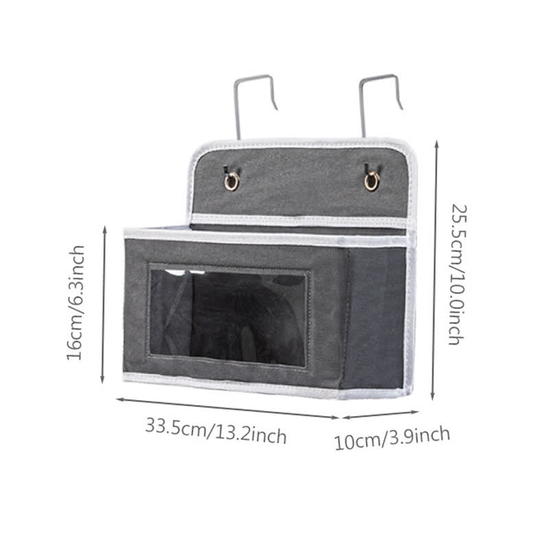 Organizzatore di stoccaggio multistrato sospeso per dormitorio - Grigio scuro - 3 pezzi - 33.5cm x 10cm x 25.5cm - image 17