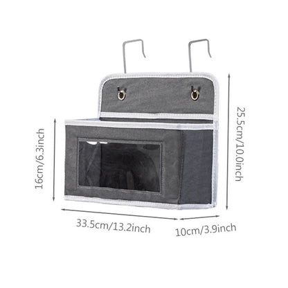 Organizzatore di stoccaggio multistrato sospeso per dormitorio - Grigio scuro - 3 pezzi - 33.5cm x 10cm x 25.5cm - image 17