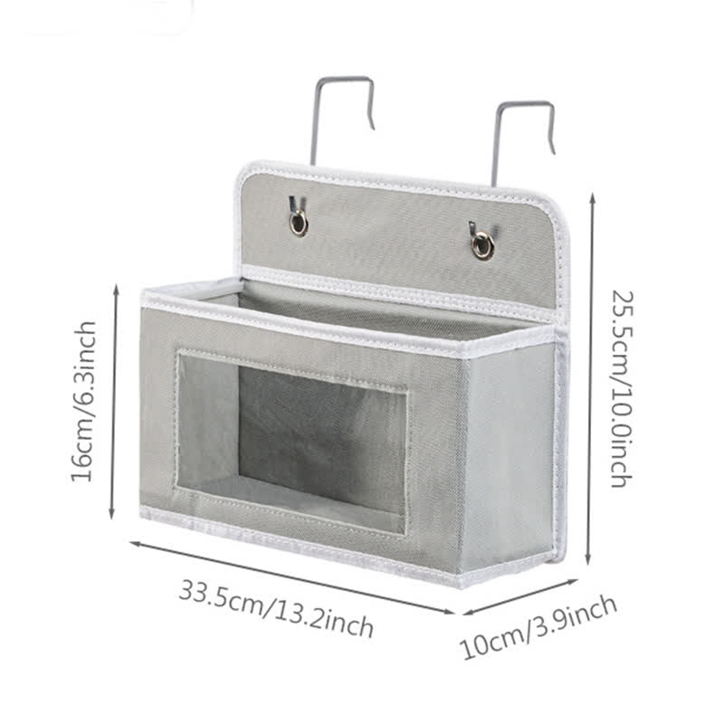 Organizzatore di stoccaggio multistrato sospeso per dormitorio - Grigio chiaro - 3 pezzi - 33.5cm x 10cm x 25.5cm - image 10