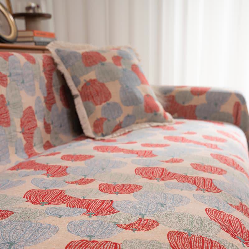 Copridivano vintage in jacquard con motivo a zucca - image 6