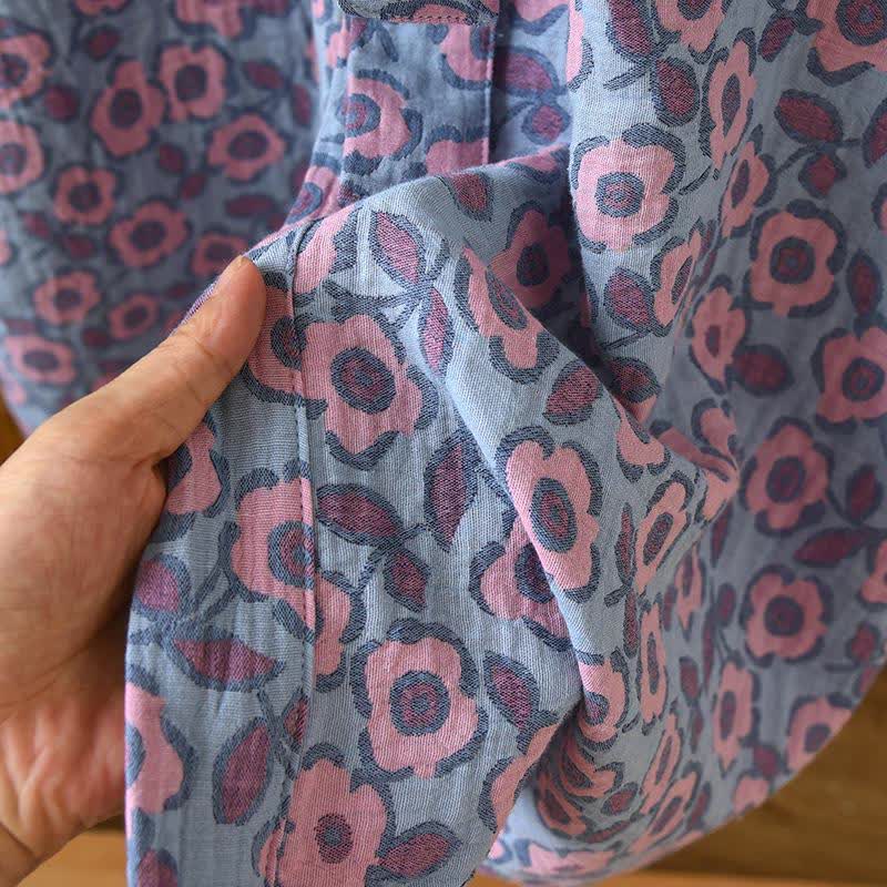 Kimono giapponese in cotone Begonia - image 10