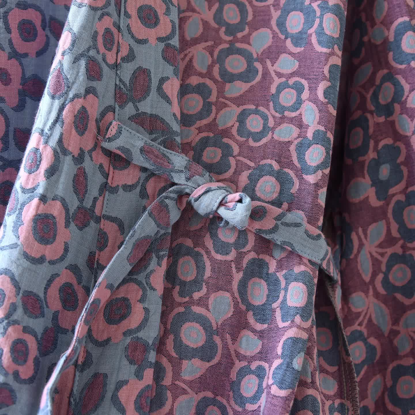 Kimono giapponese in cotone Begonia - image 11