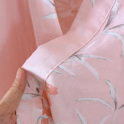 Kimono giapponese in cotone color fiore di pesco - image 7