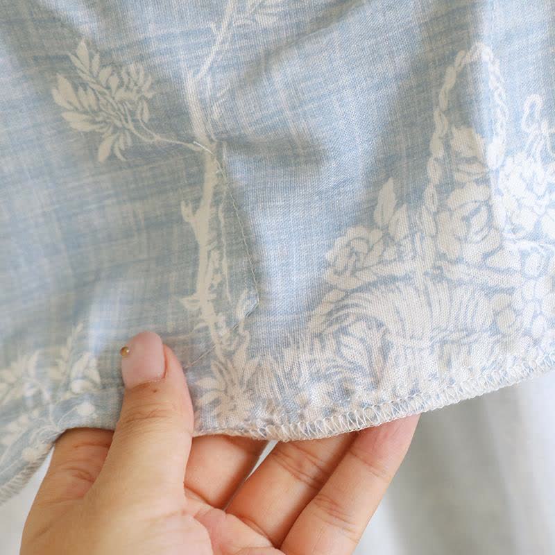 Camicia da notte imbottita in cotone con fiocco rosa - image 12