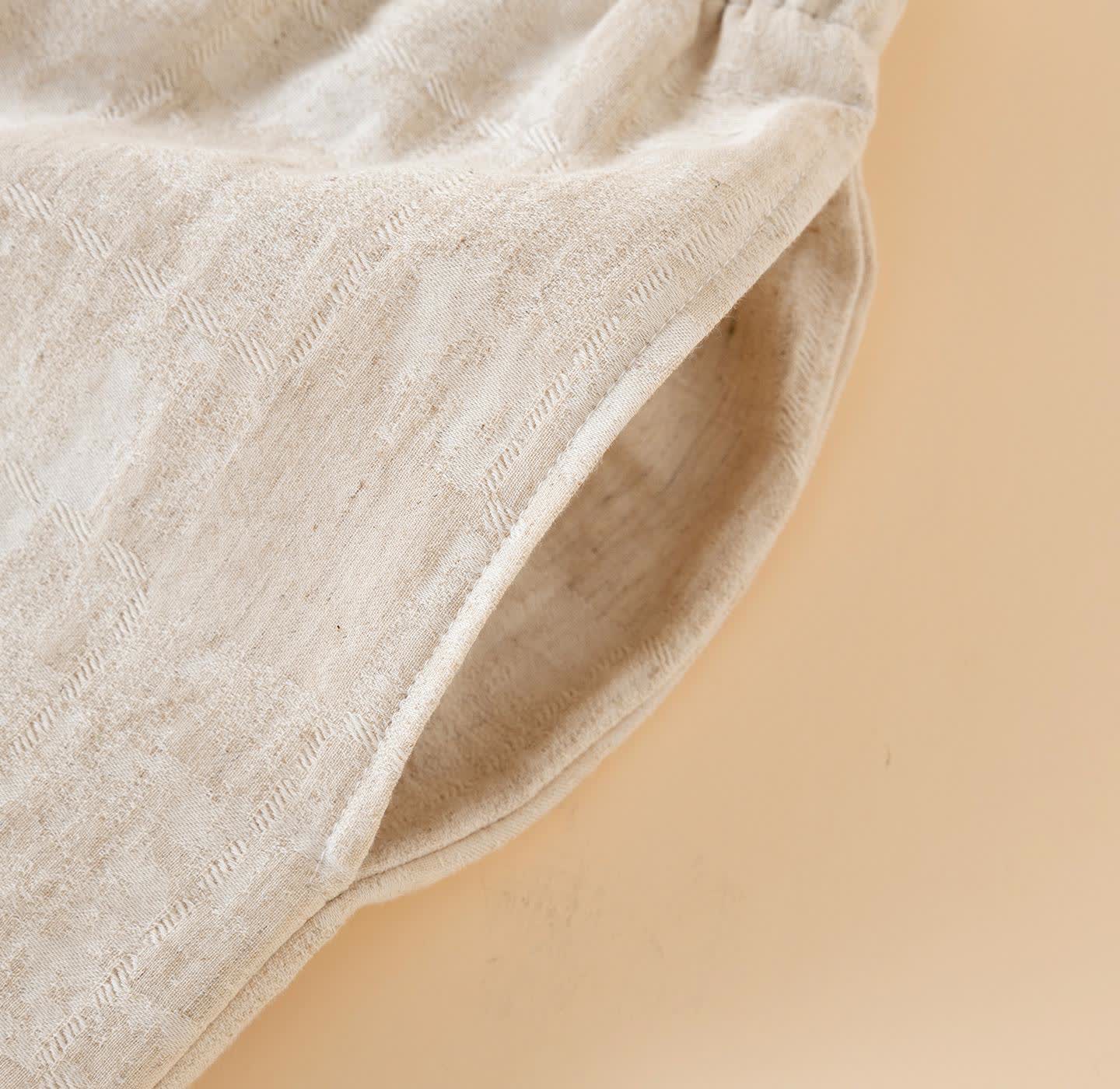 Pantaloncini da pigiama in cotone e lino coordinati per coppia - image 6