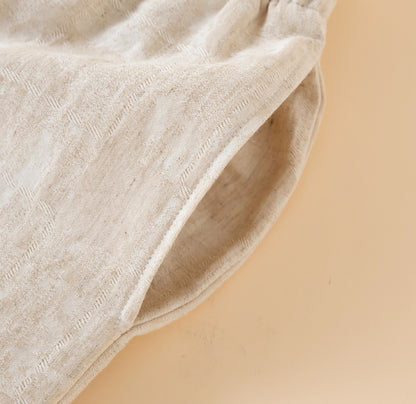 Pantaloncini da pigiama in cotone e lino coordinati per coppia - image 6