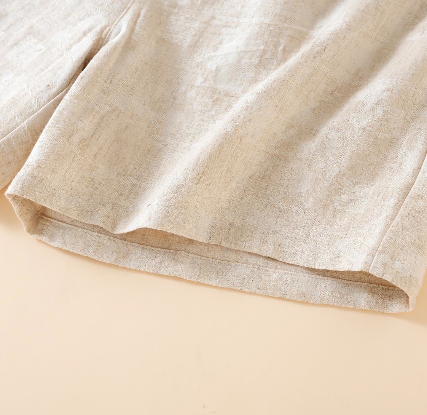 Pantaloncini da pigiama in cotone e lino coordinati per coppia - image 7