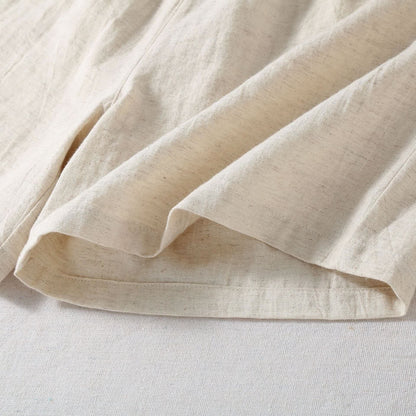 Pantaloncini da pigiama in lino e cotone naturale - image 8