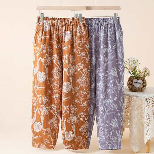 Pantaloni da salotto in garza di cotone jacquard Lily - image 1
