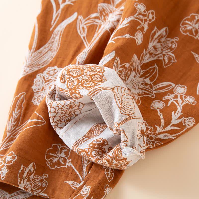 Pantaloni da salotto in garza di cotone jacquard Lily - image 8