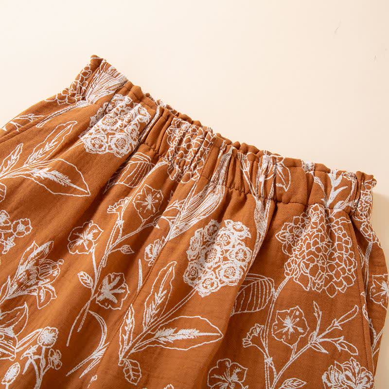 Pantaloni da salotto in garza di cotone jacquard Lily - image 5