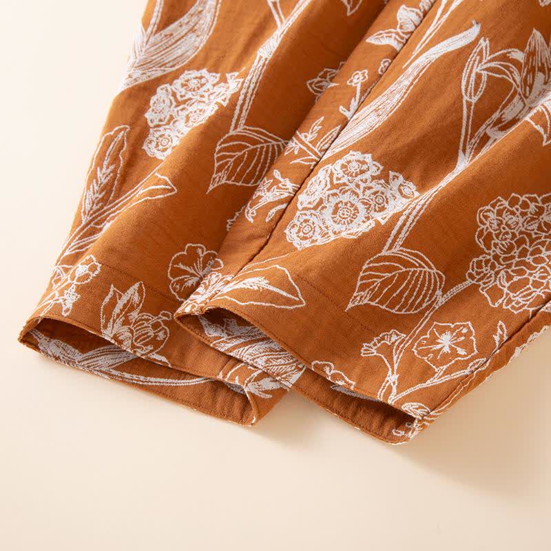 Pantaloni da salotto in garza di cotone jacquard Lily - image 7